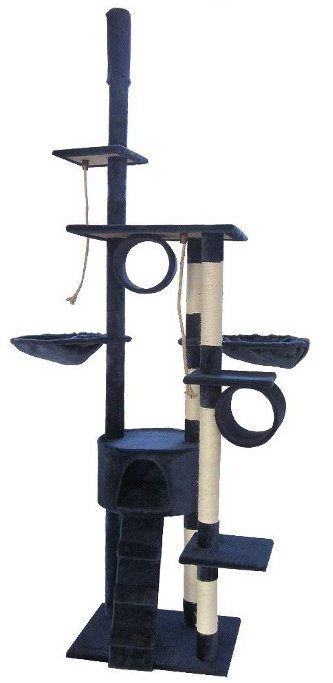 Leopet Kratzbaum deckenhoch blau Leopet Kratzbaum deckenhoch blau